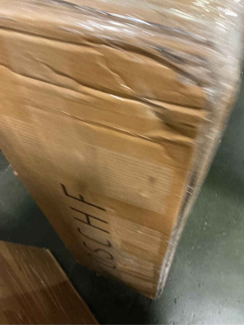 Condition photo showing New/Like New for 4-Tier Wooden Open Bookcase - Modern Display Bookshelf with Top Edge and Solid Wood Frame for Home and Office, Storage Cabinet, Oak 4-Tier Oak