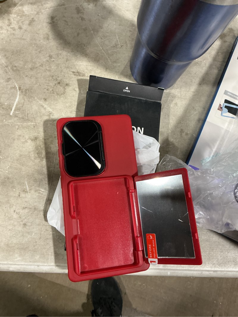 Condition photo showing New/Like New for SIXBOX for Samsung Galaxy S25 Ultra Case, Built-in Card Holder & Stand & Lens Cover, Military Grade 