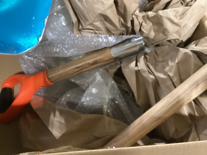 Condition photo showing Good Condition for Aluminum Snow Shovel with D Handle,Heavy Duty Metal Scoop Shovel,51.1 Inches Large Capacity Snow Shovel for Driveway,Coal Shovel for Mulch,Moving Feed and Gardening