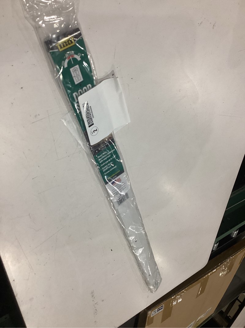 Condition photo showing Good Condition for m-d building products heavy duty 2 in. x 3/4 in. interior/exterior white aluminum and vinyl screw-on door sweep