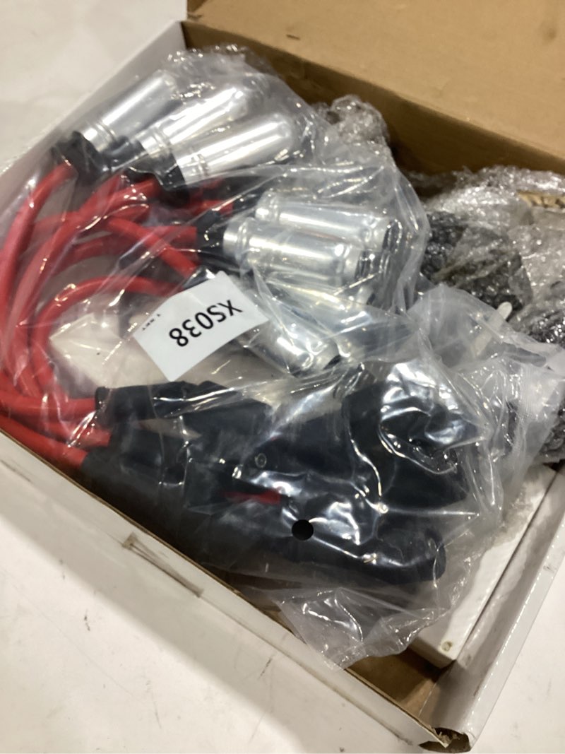 Condition photo showing Good Condition for 8pcs uf413 square ignition coils with m8-48322r 8mm spark plug wires set & 41-962 platinum spark plugs compatible with chevy silverado, cadillac escalade, buick, gmc sierra 4.8l 5.3l 6.0l 6.2l