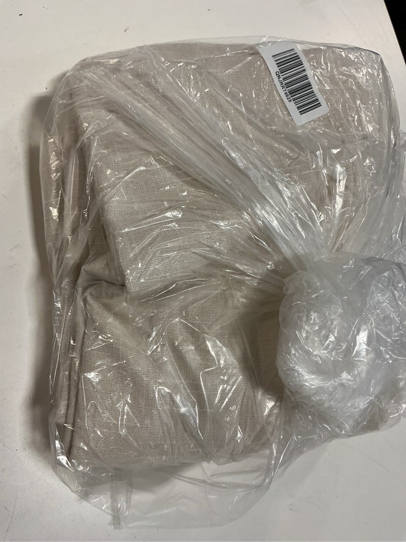 Condition photo showing New/Like New for cotton slub room darkening curtain - single panel, 48x108, natural