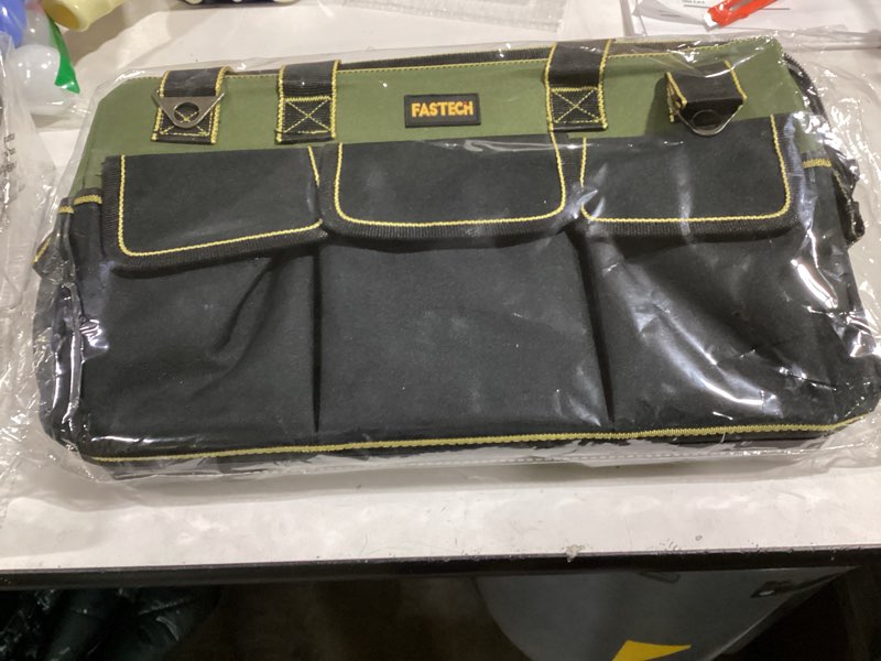Condition photo showing Good Condition for FASTECH 20-inch Wide Mouth Tool Bag with Water Proof Molded Base?Wide Mouth Tool Tote Bag,Waterproof Tool Organizer Bag for Men with Adjustable Shoulder Strap (20 inch) 20IN