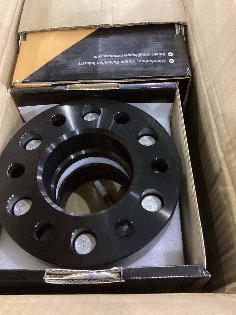 Condition photo showing Good Condition for KSP 6x135 to 6x135 Wheel Spacers for F150, 1.5in 38mm Hubcentric 6 Lug Wheel Adapters for 2015-2025 F150 Expedition,Navigator with M14x1.5 Studs and 87.1mm Hub Bore, 4pcs Black Black 1.5" 2015-2025 F150