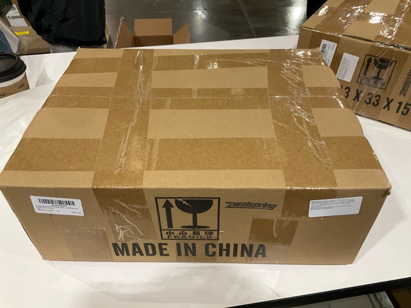 Condition photo showing Good Condition for Realspring Football Goal Post 6 x 4 ft Goal Post with Foldable Bucket and Mini Inflatable Football Kicking Tee and Pump for Sports 2