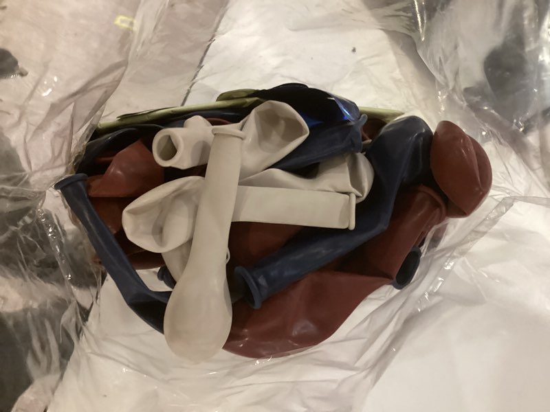 Condition photo showing Good Condition for tesochye 143pcs red white and blue balloon arch kit,navy blue ruby red sand white patriotic balloons for graduation patriotic 4th of july independent day nautical baseball birthday party decorations