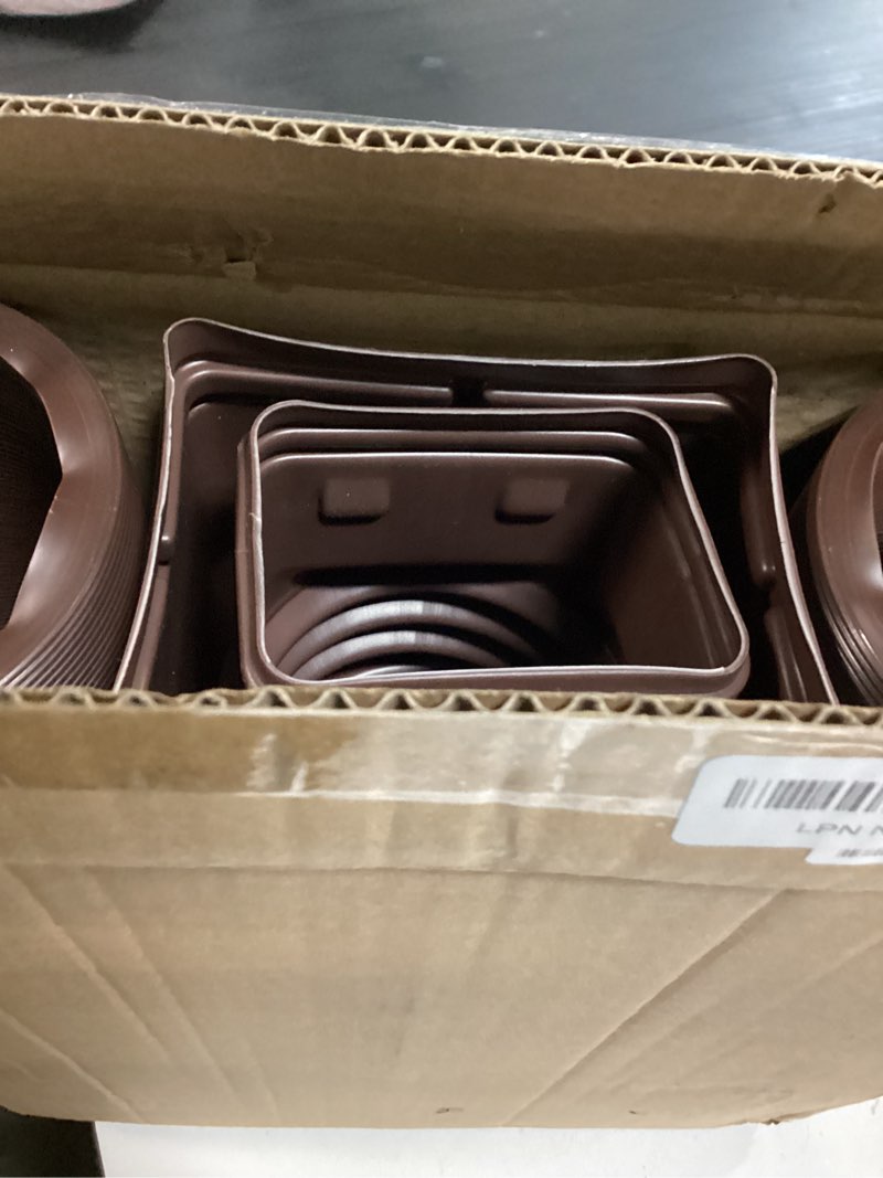 Condition photo showing New/Like New for 3 pack rain gutter downspout extensions flexible,downspout diverter extendable from 21" to 58". downspout extender is suitable for most drain pipe (brown) 3 pack brown