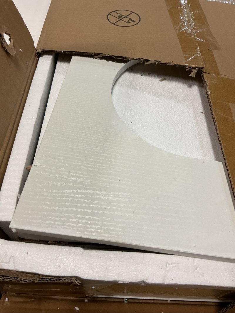Condition photo showing As Is for hoobro cat litter box enclosure, hidden litter box furniture with side entry, litter box cabinet, in
