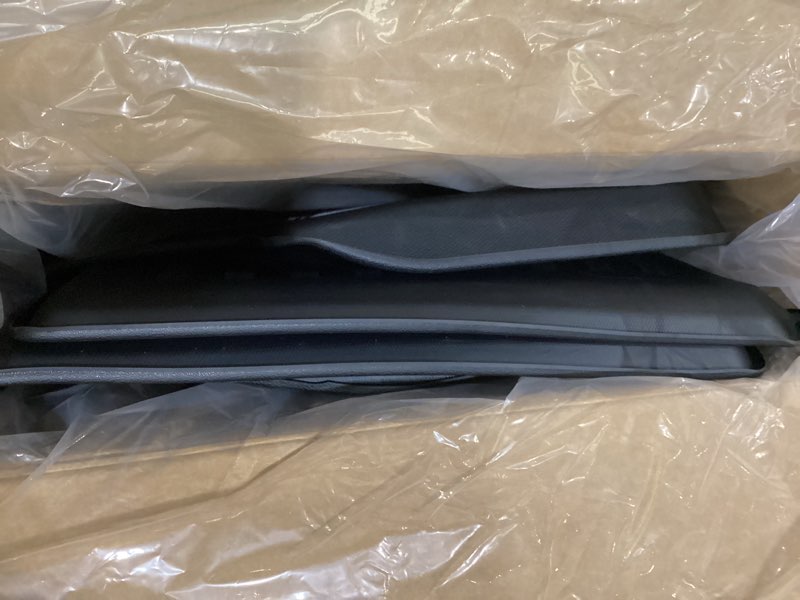 Condition photo showing As Is for floor mats for 2026 2025 tesla model y juniper, full coverage all weather floor mat cargo liner trunk mat frunk backrest mats accessories (not fit standard)