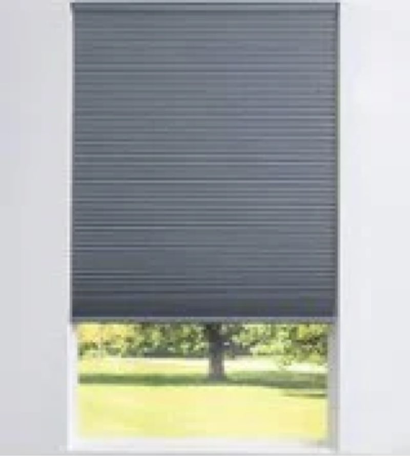 Allen and Roth Gray Blackout Blind 