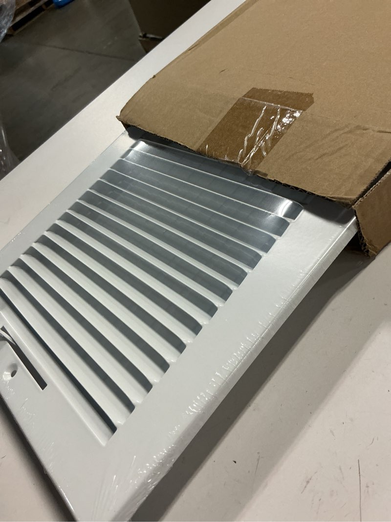 Condition photo showing Good Condition for 16x8 vent register [duct opening], vent covers for home ceiling, two-way ventilation register, adjustable solid steel wall register vent cover(16"w x 8"h [duct opening])