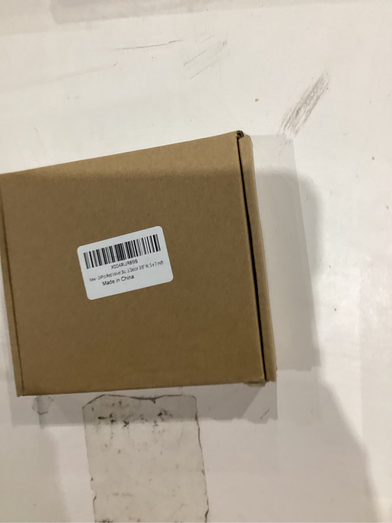 Condition photo showing New/Like New for 24Pcs Red Velvet Christmas Tree Bows Ornaments Vintage Velvet Ribbon Bows for Tree Garland Wreath Indoor Outdoor Christmas Decor Xmas Decorations 3/8" Wide, 5 * 7 inch