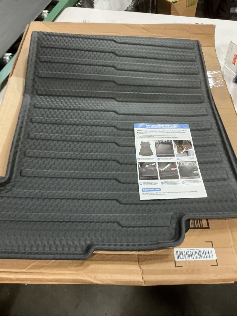 Condition photo showing As Is for Mixsuper Cargo Liner for Rivian R1S 2022-2024 2025, All Weather Trunk Mat for R1S Accessories Anti-S