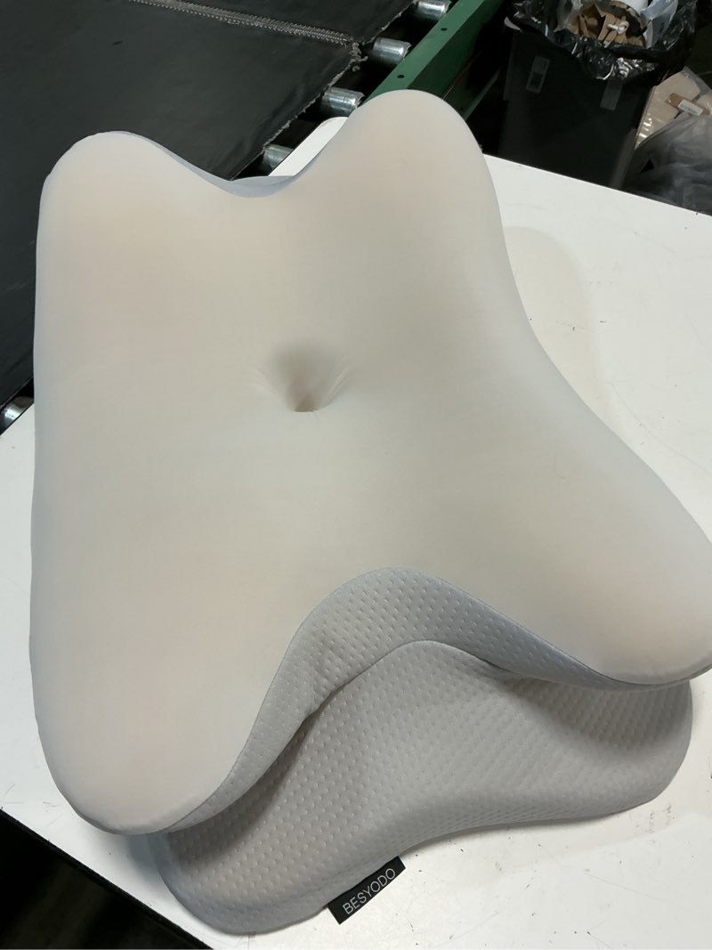 Condition photo showing As Is for cervical neck pillow for pain relief - ergonomic memory foam pillow for sleeping, contour side sleeper pillow for neck support, cooling orthopedic pillow bed pillow for side back stomach sleepers