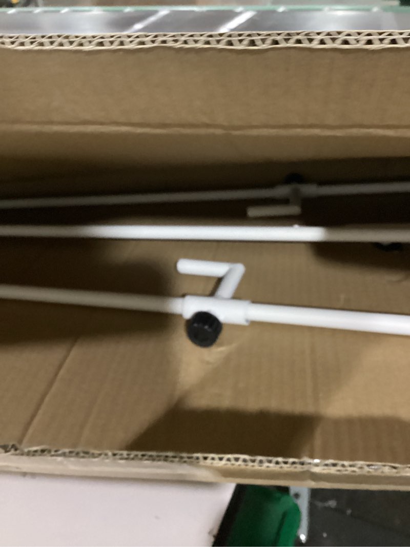 Metal Free Standing Adjustable Display Stand Scroll Easel with Chain Support, White Easel Stand for 