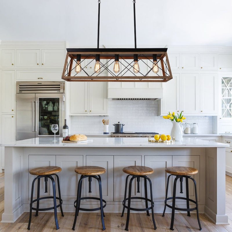 Beyazit 5 - Light Modern Farmhouse Linear Kitchen Island Ligh!