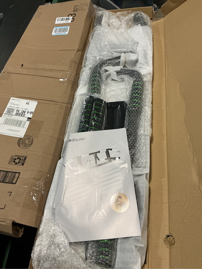 Condition photo showing New/Like New for 2026 upgrade multi-grip pull up bar with smart larger hooks technology - usa original patent, designed, shipped, warranty