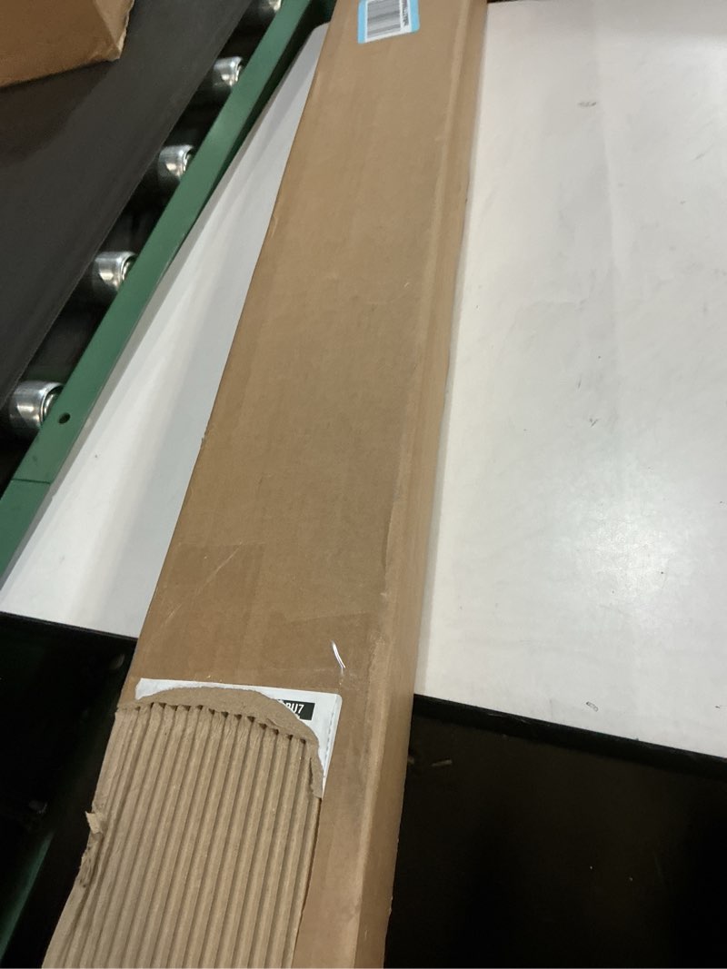 Condition photo showing New/Like New for LazBlinds Cordless Bamboo Roman Shades, Privacy Blinds for Interior Windows, Room Darkening Roll Up Bamboo Blinds for Home & Patio, 46.5\" W x 48\" H, Highfield Teak Pricacy - Highfield Teak 46 1/2\" W x 48\" H