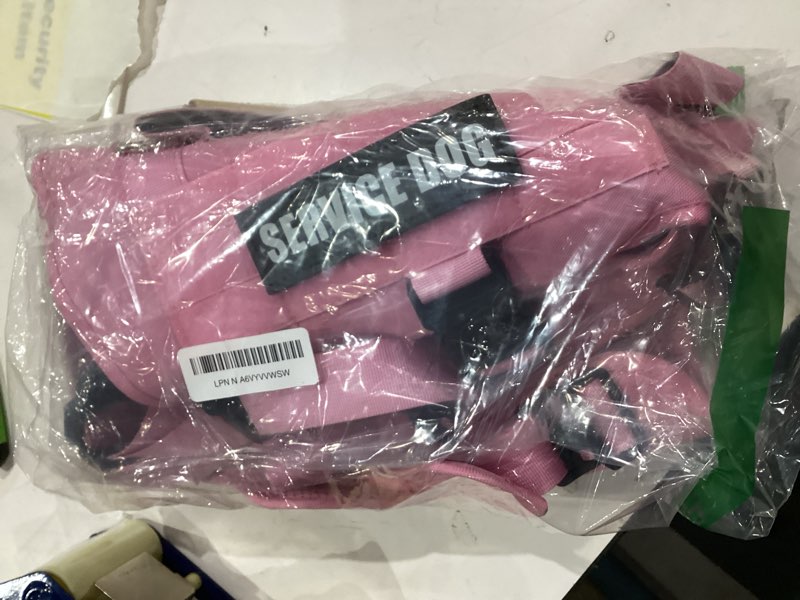 winsee service dog vest harness for large dog, tactical working molle vest with 10 pet patches, no p