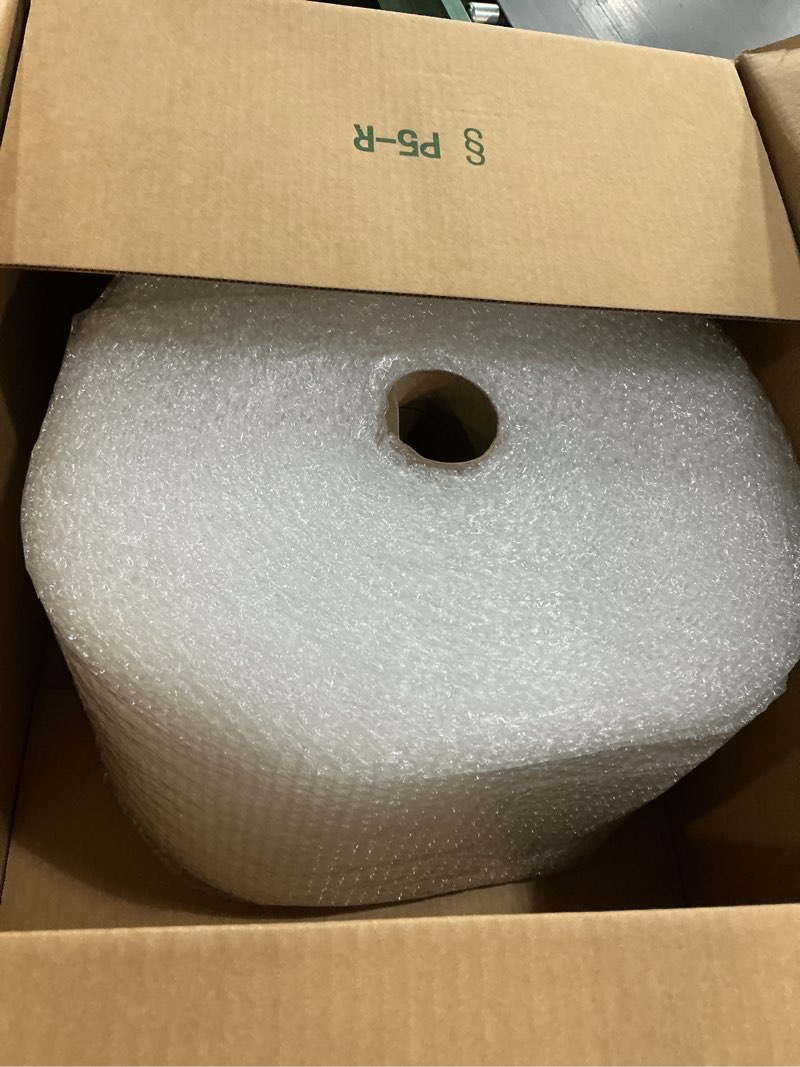 Condition photo showing Good Condition for amazon basics bubble wrap for moving, packing, shipping and storage, perforated protective cushioning for fragile items, 12-inch x 175-ft long roll, small 3/16", clear