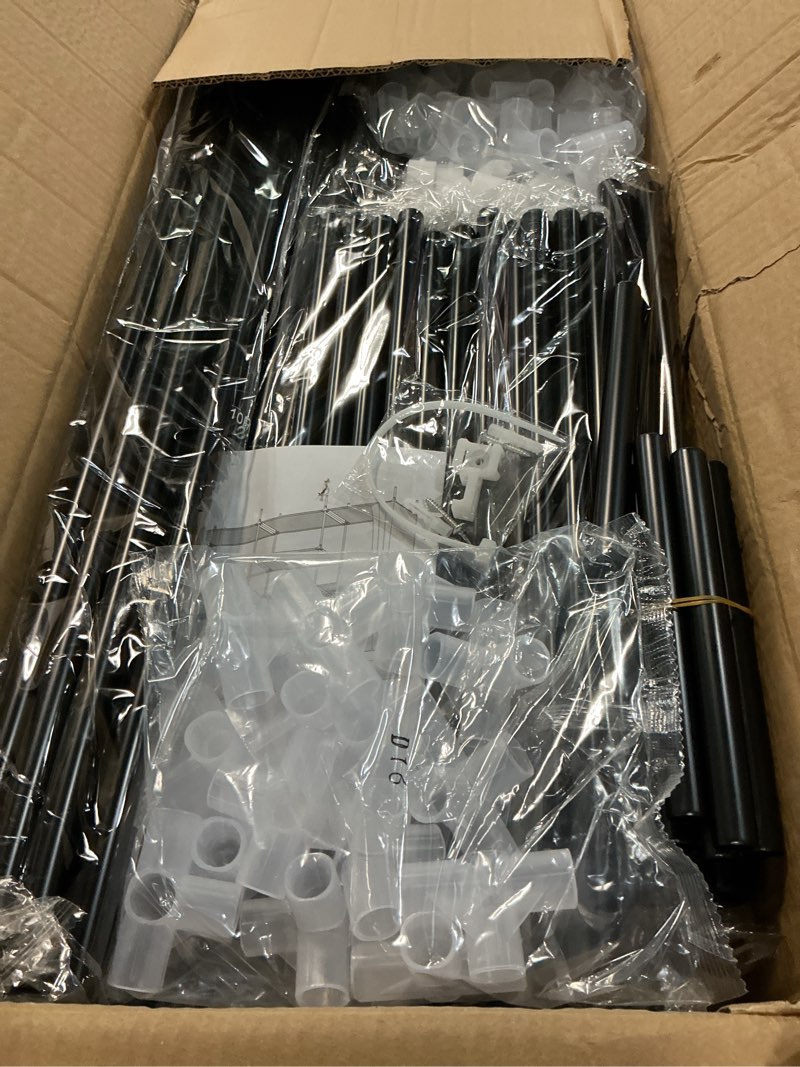 Condition photo showing New/Like New for 83" Closet Wardrobe, Portable Closet for Bedroom, Freestanding Clothes Rack with Non-Woven Fabric Cover, 5 Hanging Rods, 6 Storage Shelves, Clothes Storage Organizer, Black