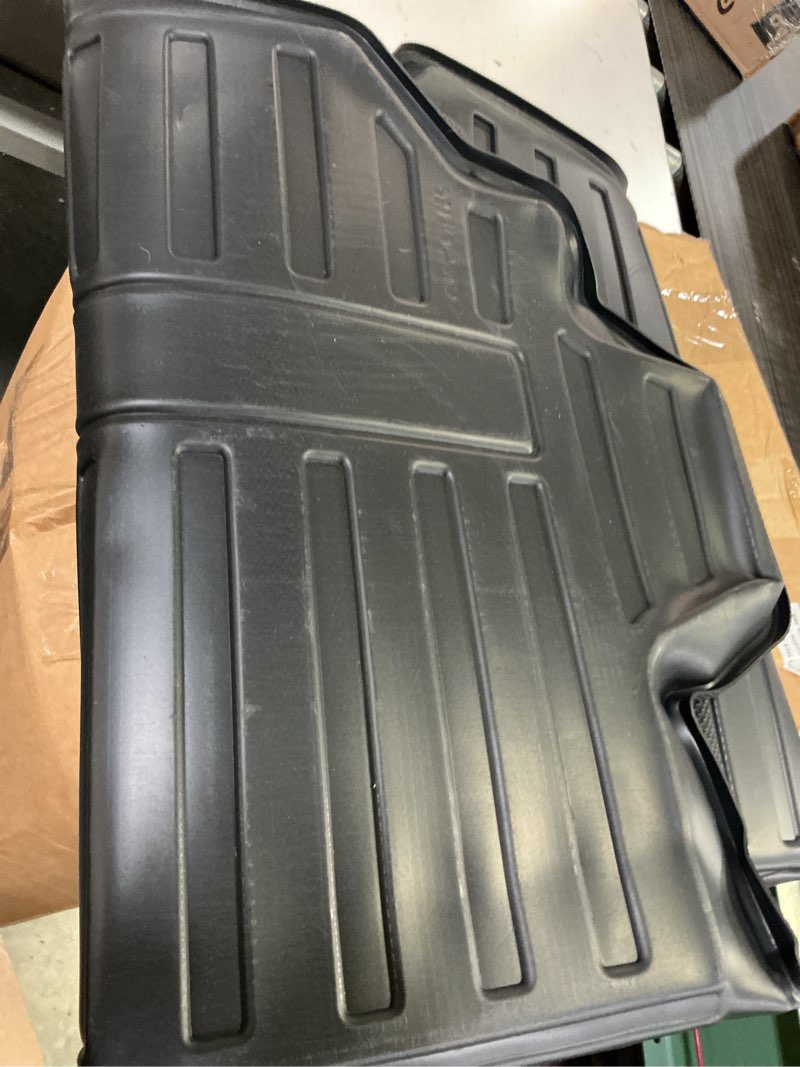 Condition photo showing As Is for powerty cargo mat for bmw x5 2019-2025 2026 trunk mat tpe all weather cargo liners heavy-duty trunk liners bmw x5 without optional luggage kit accessories (not for hybrid and 7-seats)