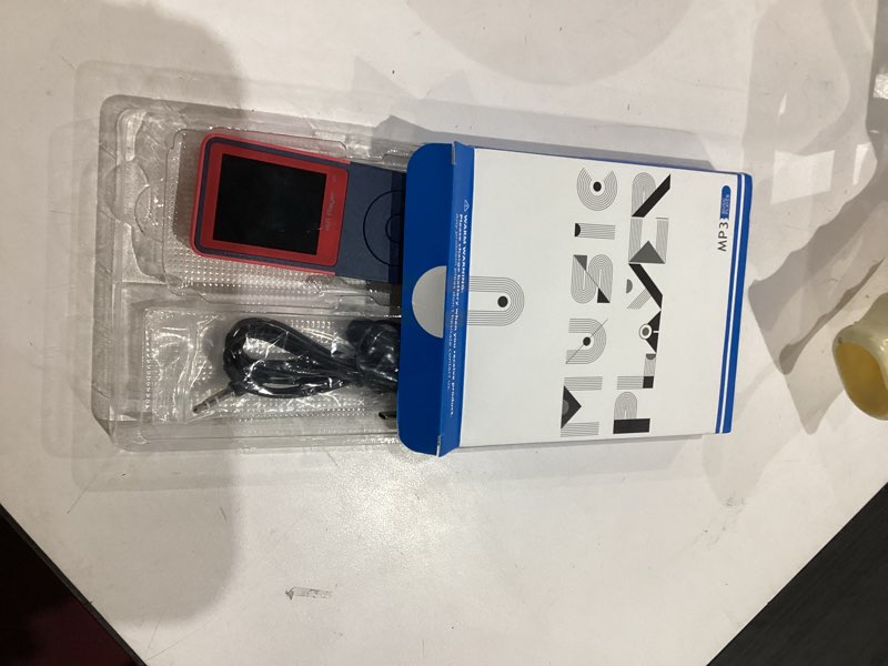 Condition photo showing As Is for goposoo mp3 player with bluetooth – portable bluetooth mp3 music player,eq,breakpoint play,shuffle/repeat,music by artist/album/style,fm radio,recorder,e-book,sd card slot (pink, 32gb) pink 32gb