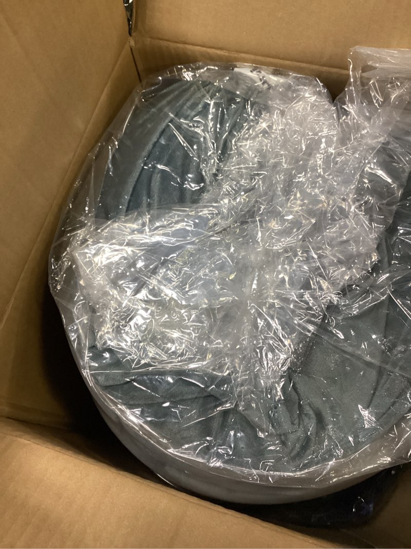 Condition photo showing New/Like New for Lunix 4pcs Orthopedic Bed Wedge Pillow Set, Post Surgery Aloe Vera Memory Foam for Back, Leg, Knee Pain Relief, Adjustable Sitting Pillow for Sleeping, Acid Reflux, GERD, with Hot Cold Pack, Full Navy Full Navy - Aloe Vera