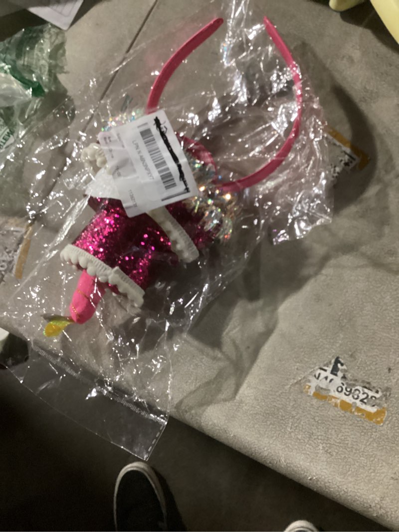Condition photo showing Good Condition for NUOBESTY Happy Birthday Cake Headband Cupcake Hairband Sequins Headpiece Band Party Hair Hoop Birthday Tiara Hair Accessories for