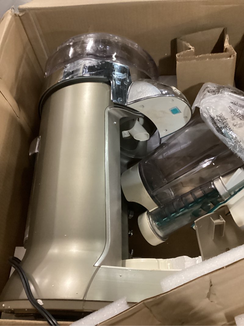 Condition photo showing As Is for Margaritaville Bali Frozen Concoction Maker with Self-Dispensing Lever Automated Drink Mixer for Smoothies Margaritas Daiquiris and Colada 60 oz. Jar Gray Bali Concoction Maker