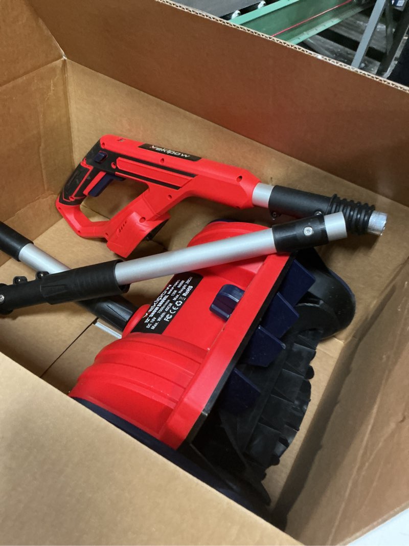 Condition photo showing Good Condition for Cordless Snow Shovel Compatible for Milwaukee 18V Battery with Brushless Motor, 12'' Cordless Snow Blower, Electric Snow Thrower,6.2" Clear Depth with Front Handle for Deck,Patio