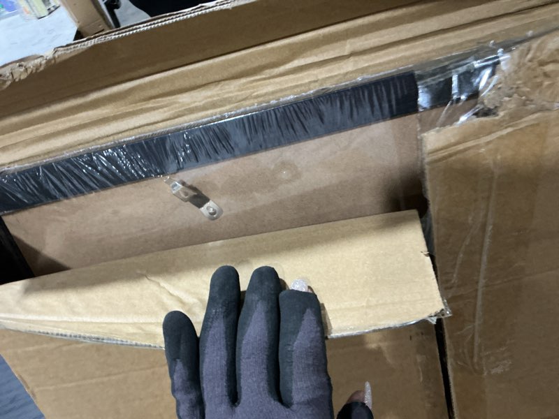 Condition photo showing Good Condition for 24x48 picture frame for wall display, 24x48 black picture frame with shatter resistant plexiglass, stable and sturdy 24 x 48 poster frame for wall display, handpicked gift collection, 1 pack