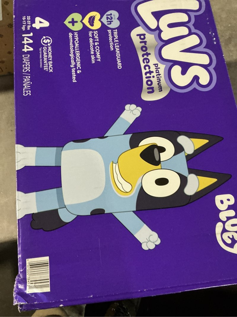 Condition photo showing Good Condition for Luvs Diapers - Size 4, 144 Count, Paw Patrol Disposable Baby Diapers