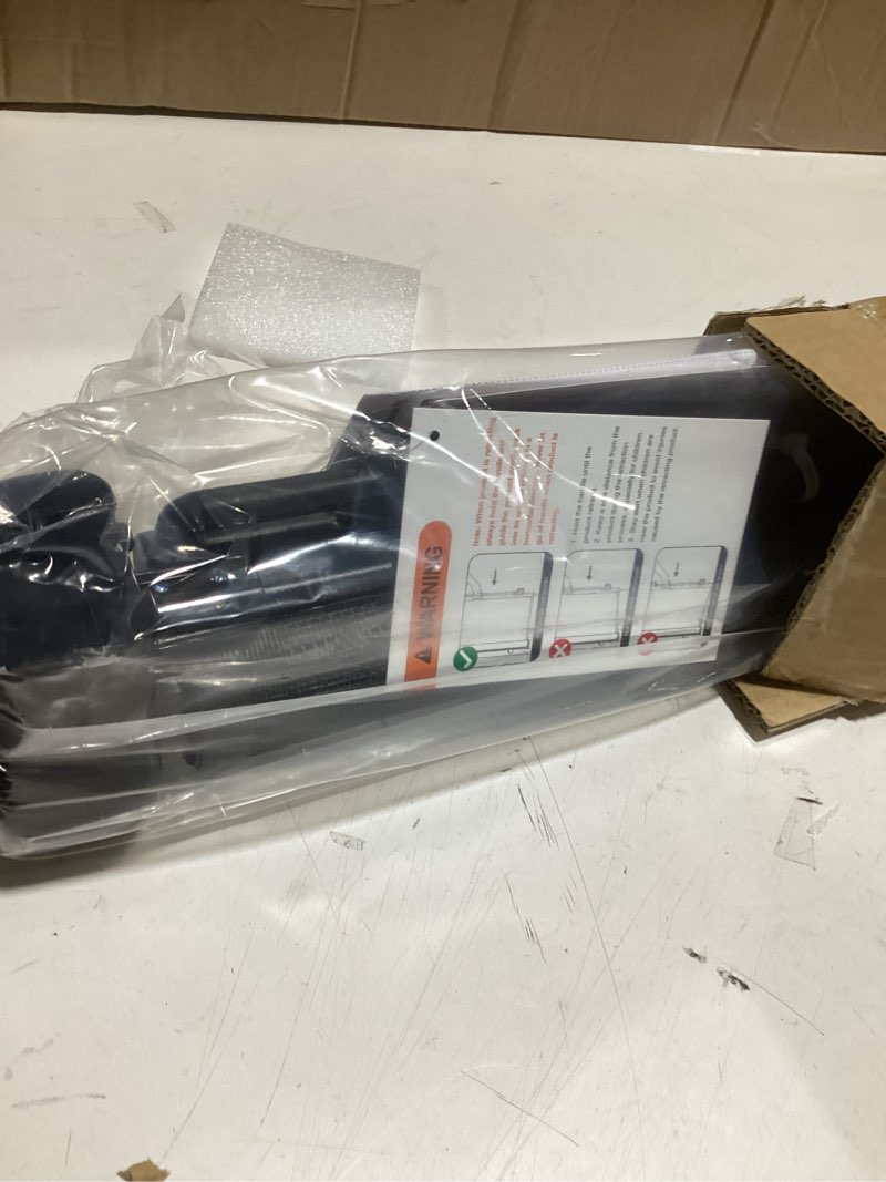 Condition photo showing Good Condition for 50 inch retractable baby gates 42 inch tall, retractable gate with reinforced strip design to prevent crawling through, retractable dog gate for stairs, doorways, hallways black 42" tall x 50" wide