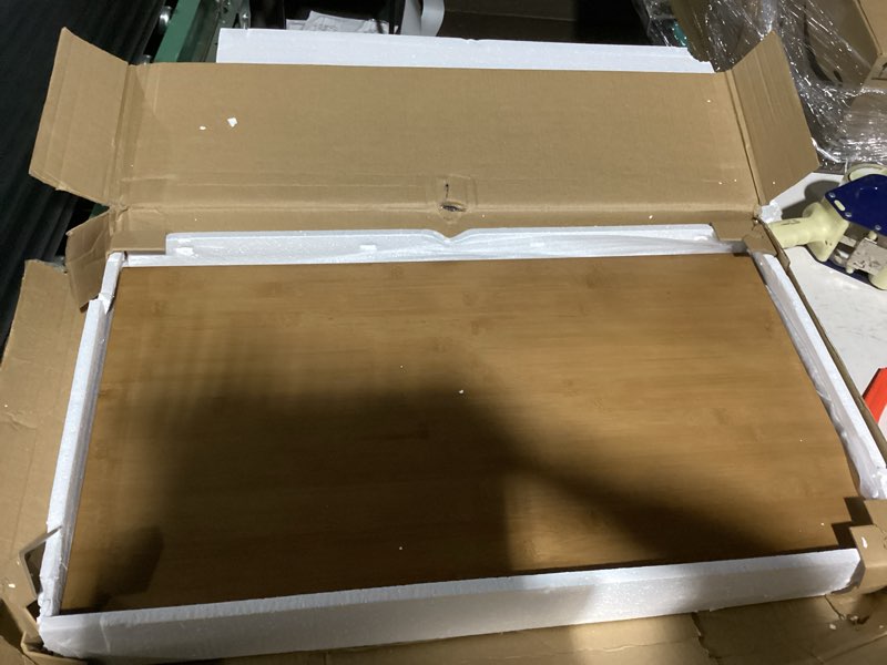 Condition photo showing As Is for Wire Shelf Covers, Bamboo Wire Rack Covers for Pantry, Closet (4pcs, 30" W x 16" D) 30"W x 16"D 4