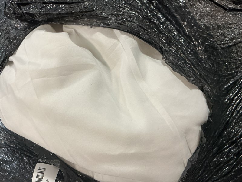 Condition photo showing As Is for Litanika California King Comforter Set White - 3 Pieces Cal King Lightweight Soft Plain Bed Comforter, Oversized Down Alternative Bedding Set - Machine Washable (104x96In, 2 Pillowcases) White California King