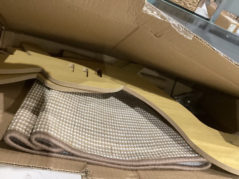 Condition photo showing Good Condition for large sisal cat scratcher–indoor cat-specific bed & scratching pad combo lounger,durable scratching mat,non-shedding material 20.4*12.6*13.8