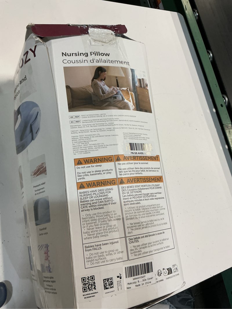 Condition photo showing Good Condition for momcozy cozypro nursing pillow - all around lumbar & arm support - safety guard, firm & springy memory foam-stable, ergonomic support, easier breastfeeding, wider cushion, adjustable, removable cover cozypro-white (with lumbar support) cozypro