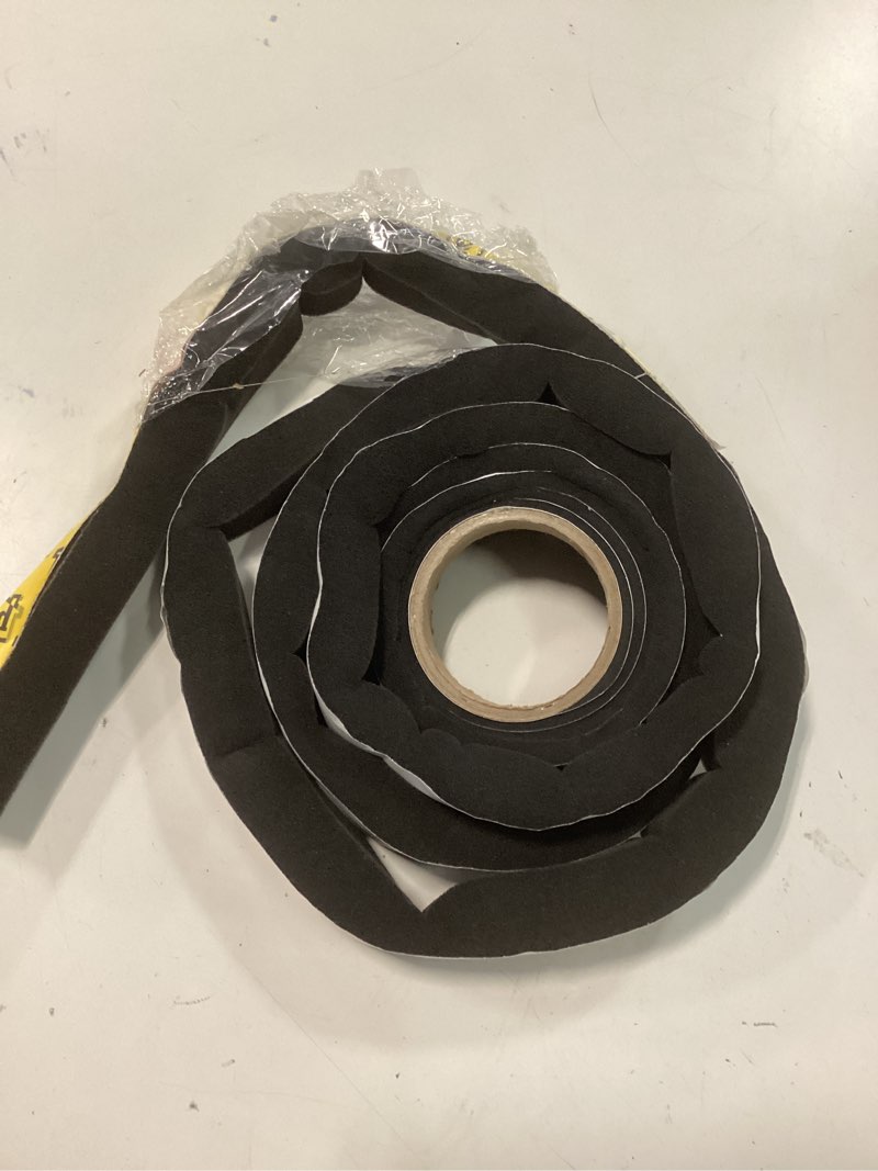 Condition photo showing Good Condition for m-d building products platinum black foam weatherseal for gaps and openings 156 in. l x 1 in.