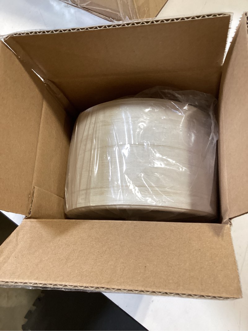 Condition photo showing Good Condition for vplus 125 pack 6 inch paper plates 100% compostable, heavy-duty disposable paper plates bagasse natural biodegradable eco-friendly sugarcane?white? 6 in white 125