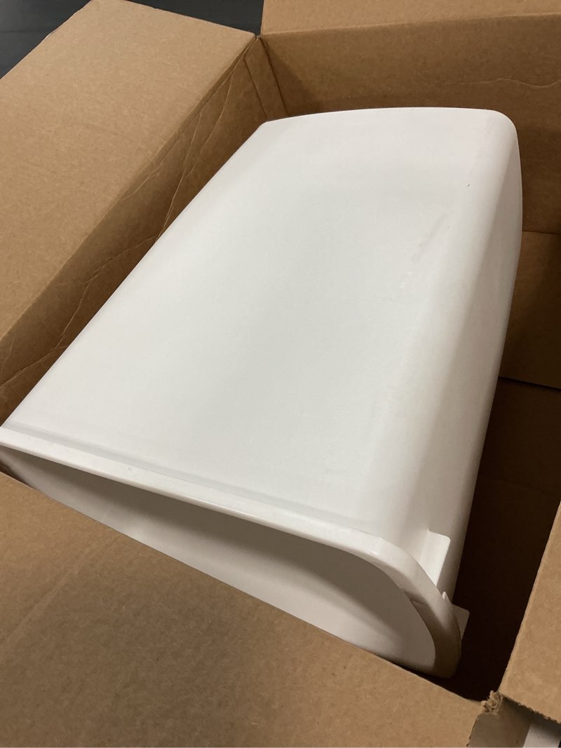 Condition photo showing Good Condition for rubbermaid small kitchen bathroom trash can, 9 gallons, white, waste basket for under counter/kitchen/office/bedroom/bathroom