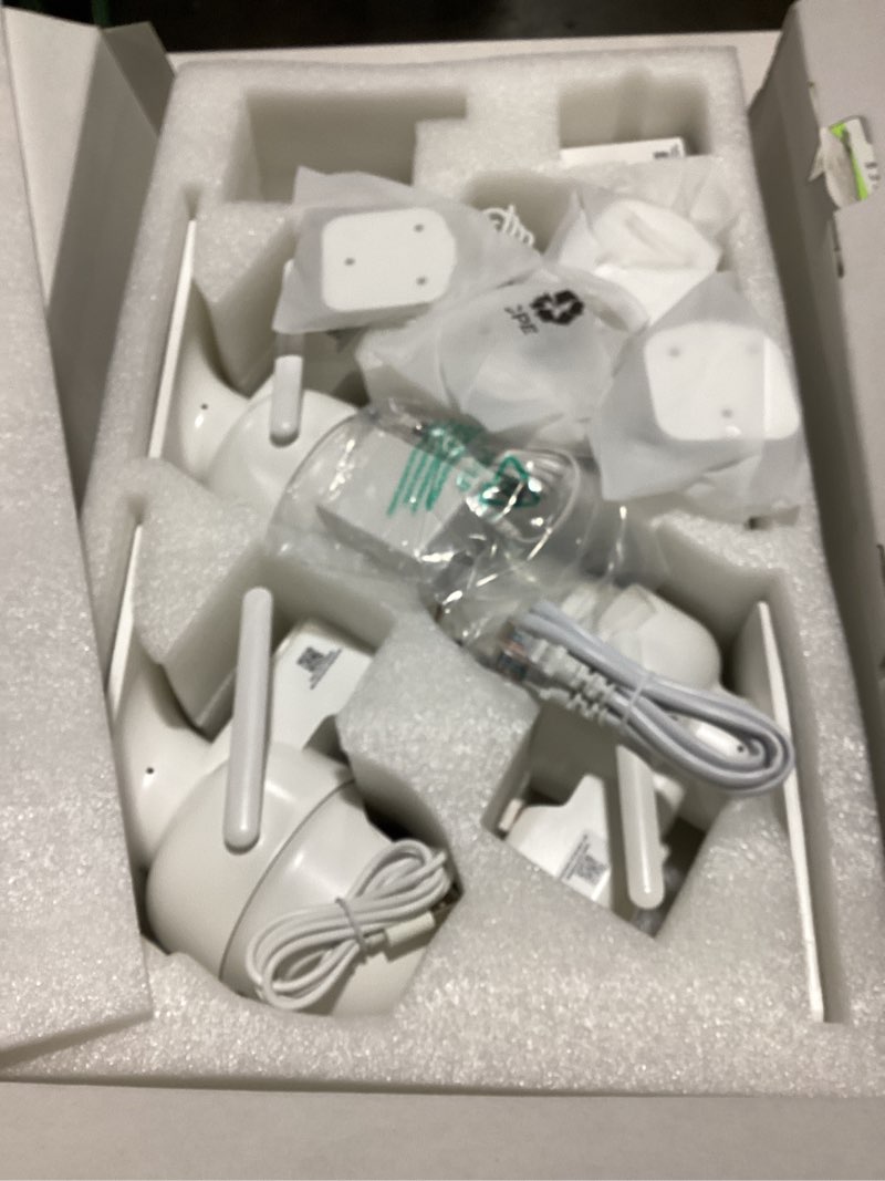 Condition photo showing As Is for Security Cameras Wireless Outdoor Home System, 4 Camera Kit, No Subscription Fees, Solar Powered, Local Storage, 365-Day Battery Life, 360°PTZ Surveillance, Auto Tracking, 2K Color Night Vision 4-camera-kit