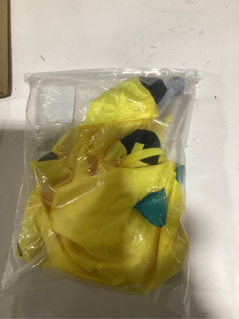 Condition photo showing Good Condition for Waterproof Dog Raincoat,Full Coverage 4 Legs Dog Rain Jacket for Small Dogs,Pet Rain Coat with Hood,Reflective Strips&Leash Hole Outdoor Raincoat (X-Large?for Weight 11.1-14.6 lb?, Yellow Dinosaur) Yellow Dinosaur X-Large?for weight 11.1-14.6 lb?