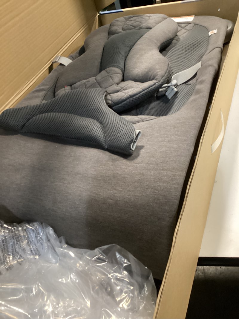 Condition photo showing Good Condition for Ergobaby Evolve 3-in-1 Bouncer, Adjustable Multi Position Baby Bouncer Seat, Fits Newborn to Toddler, Charcoal Charcoal Grey Knit Bouncer