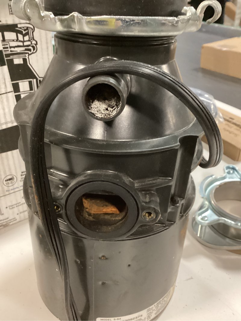 Condition photo showing As Is for InSinkErator Badger 5 Garbage Disposal with Power Cord, Standard Series 1/2 HP Continuous Feed Food Waste Disposer, Badger 5 W/C, No Size, Black/Gray