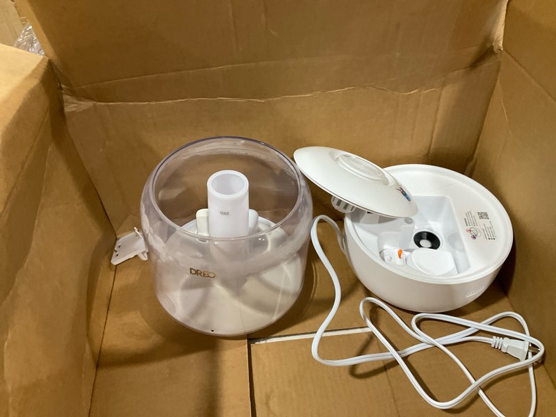Condition photo showing Good Condition for dreo humidifiers for bedroom, 3l top fill 30h & 26db quiet runtime for large room, cool mist ultrasonic humidifier with humidity sensor, night light for home, baby, nursery, plants, new edition pearl white