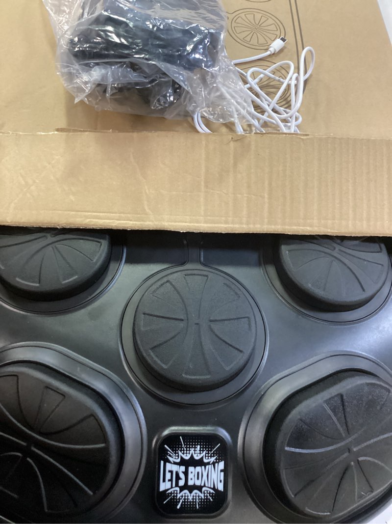 Condition photo showing Good Condition for Music Boxing Machine, Smart Music Punching Machine for Adults Kids, Bluetooth Music Sync, Wall-Mounted Workout/Training Equipment with Boxing Gloves, Suitable for Home Gym Office Indoor Exercise 8 Target-MBT15