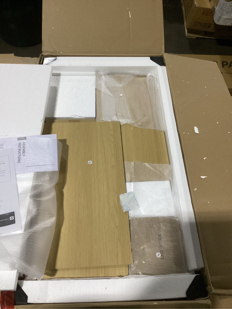 Condition photo showing New/Like New for yitahome 36 inch bathroom vanity with sink, bathroom cabinet vanity for media space, freestanding storage bathroom vanity with 1 soft closing cabinet & 2 drawers natural brown 36 inch