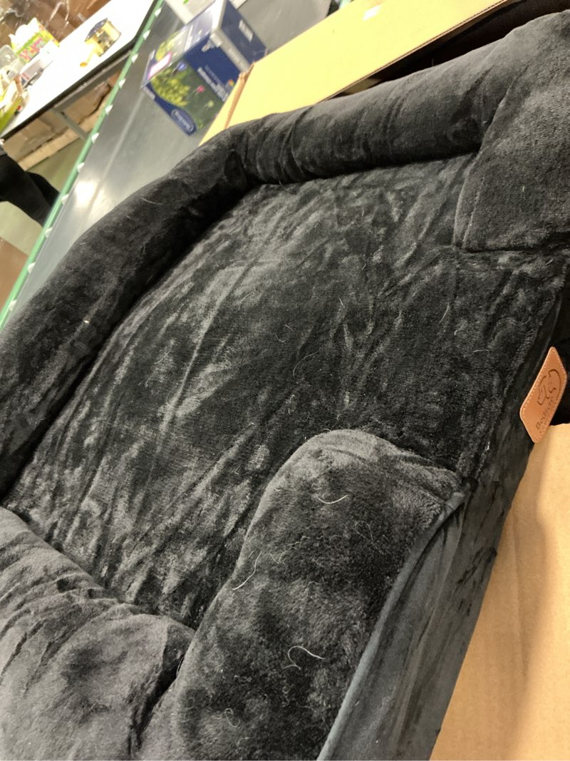 Condition photo showing Good Condition for Bedsure Orthopedic Dog Beds Large Sized Dog - Washable Large Dog Cat Bed Waterproof, Comfort Dogs Couch Sofa with Washable Removable Cover, Pet Bed with Nonskid Bottom, black35\\\" 35\\\"L x 25\\\"W x 6.5\\\"Th color black