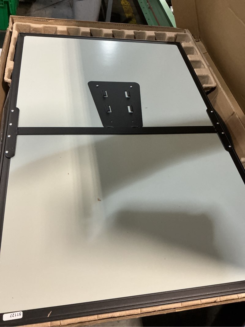 Condition photo showing New/Like New for DexBoard Magnetic Mobile Whiteboard/Height Adjustable Dry Erase Board Easel on Rolling Stand w/Flipchart Easel Pad, 36" x 24", Black